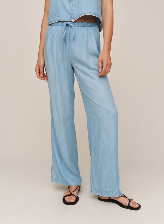 B3647-549-601 - SCALLOP SIDE SEAM PANT