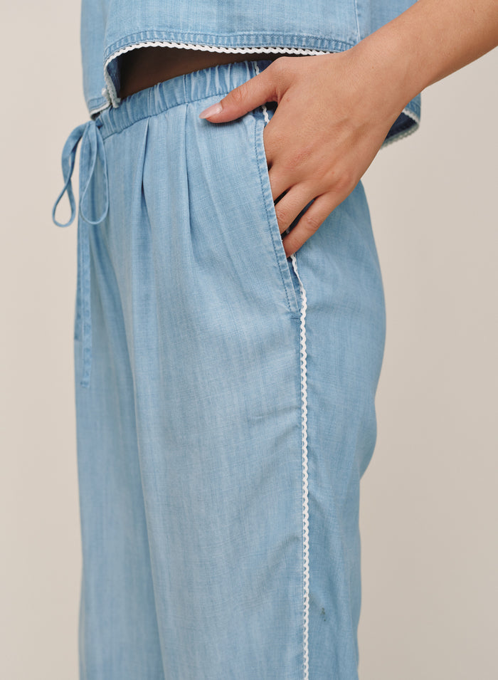 B3647-549-601 - SCALLOP SIDE SEAM PANT