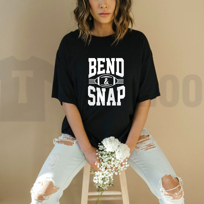 Bend & Snap Football Graphic Tee – Funny Legally Blonde Sports Mashup Shirt