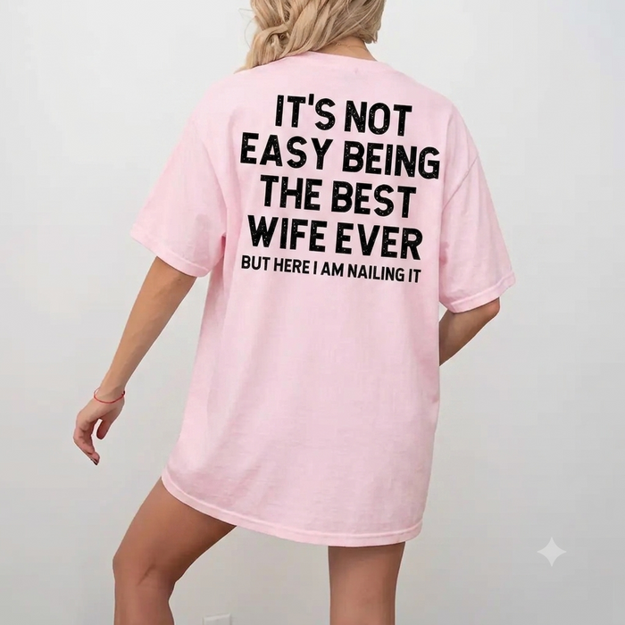 Best WIFE Ever Retro Heavyweight Graphic T-Shirt