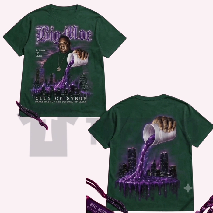 Big Moe Heavy Cotton Unisex Graphic T-Shirt - Houston Texas DJ Screw Tee