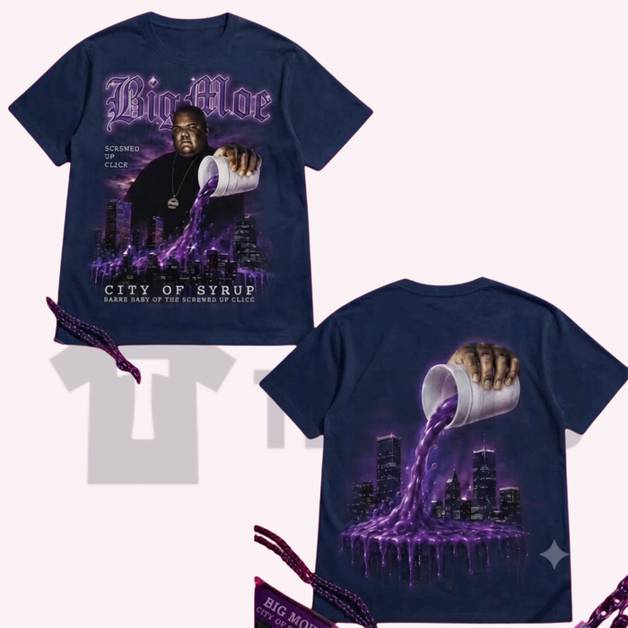 Big Moe Heavy Cotton Unisex Graphic T-Shirt - Houston Texas DJ Screw Tee