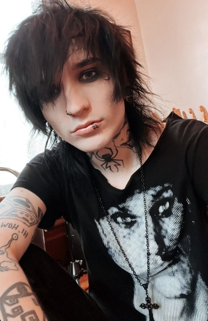 Black ~ Angel of Death NTIO Necklace by Johnnie Guilbert