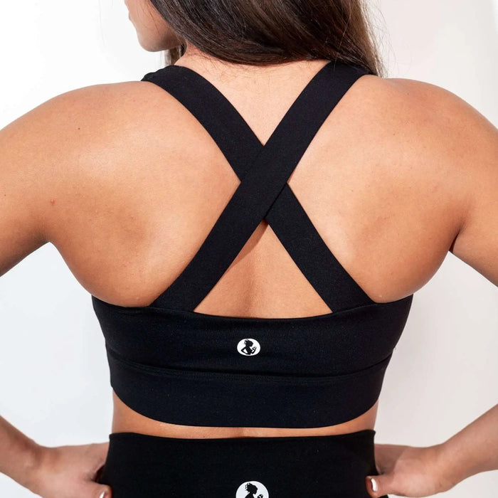 BLACK SPORTS BRA
