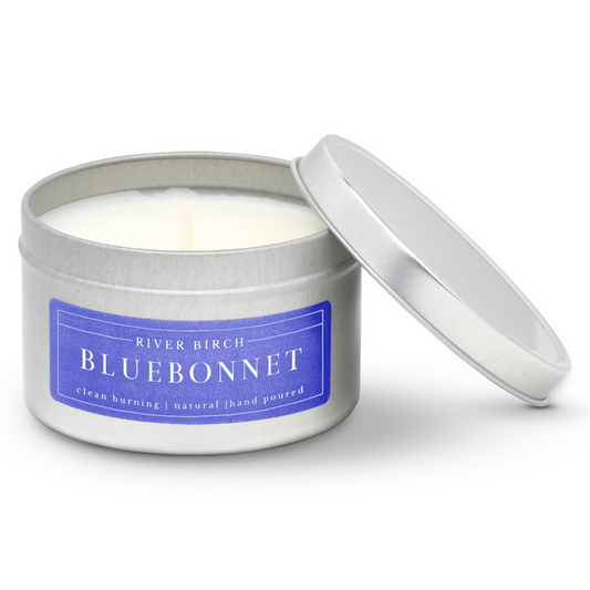 Bluebonnet - 8oz Silver Tin with Colored Label