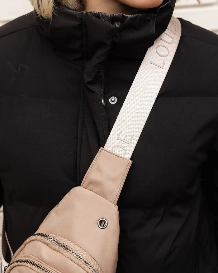 Boyd Nylon Sling Bag - Mocha
