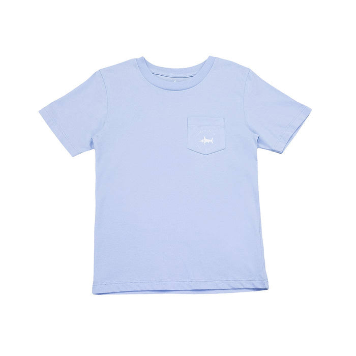 Boys Golf Cart Graphic Tee- Blue
