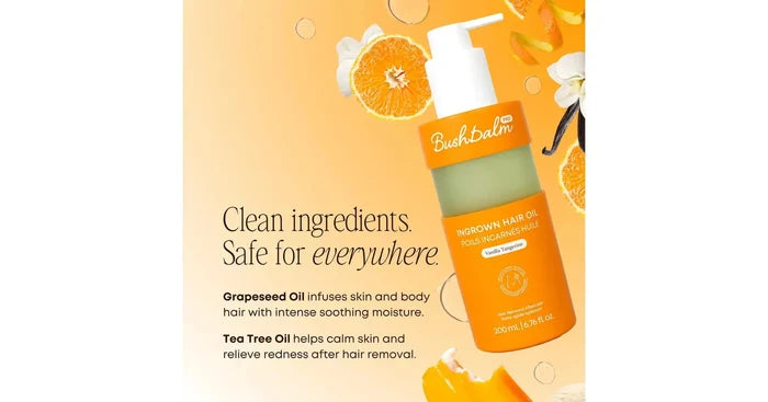 Bushbalm Vanilla Tangerine Oil Ingrown Hair - backbar (200ml)