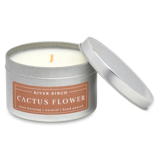 Cactus Flower - 8oz Silver Tin with Colored Label