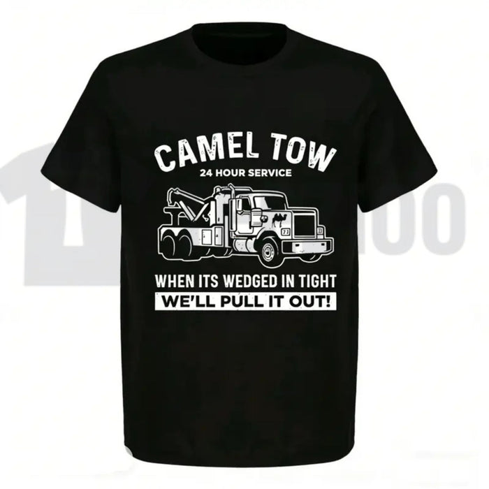 Camel Tow 24 Hour Service Innuendo Shirt – Heavyweight Retro Adult Humor Tee