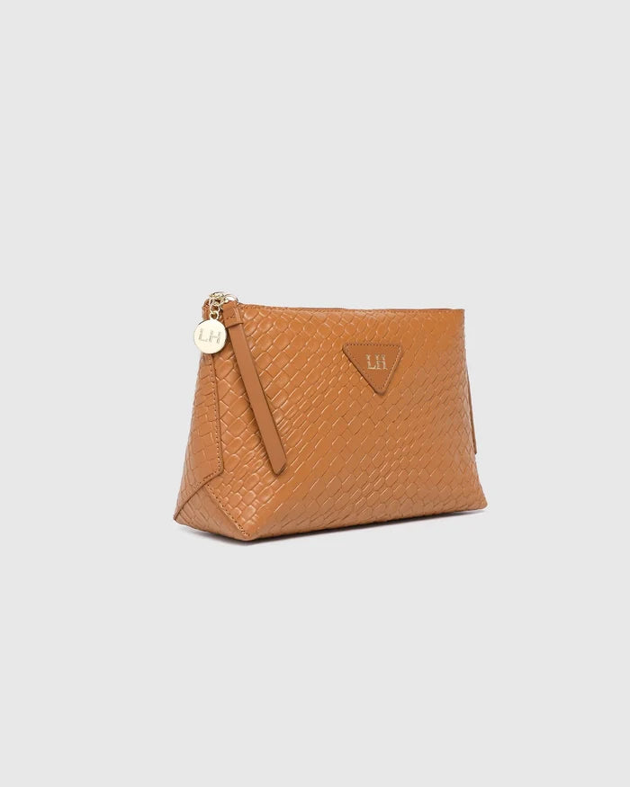 Carlo Makeup Bag - Caramel