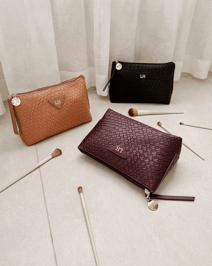 Carlo Makeup Bag - Caramel