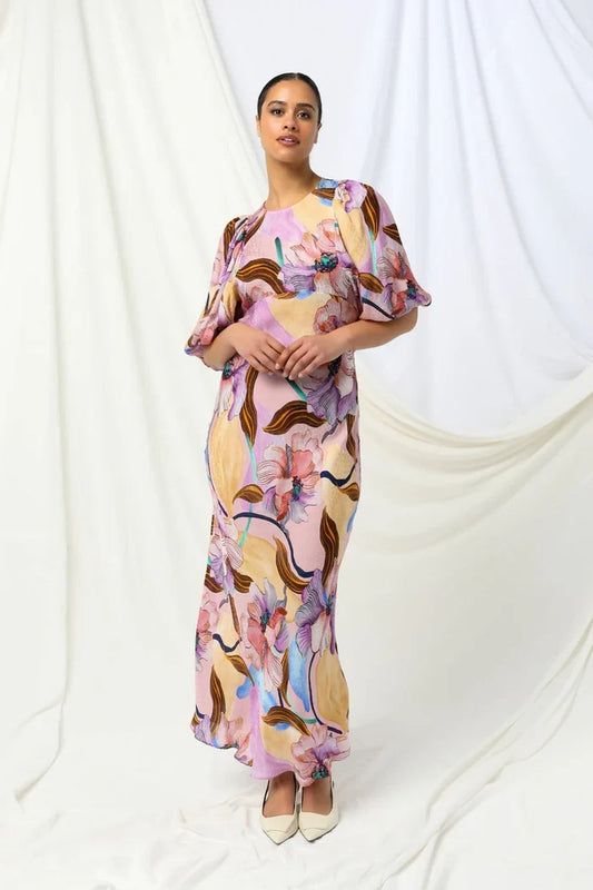 Cassidy Maxi Dress in Wild Solstice by Kachel
