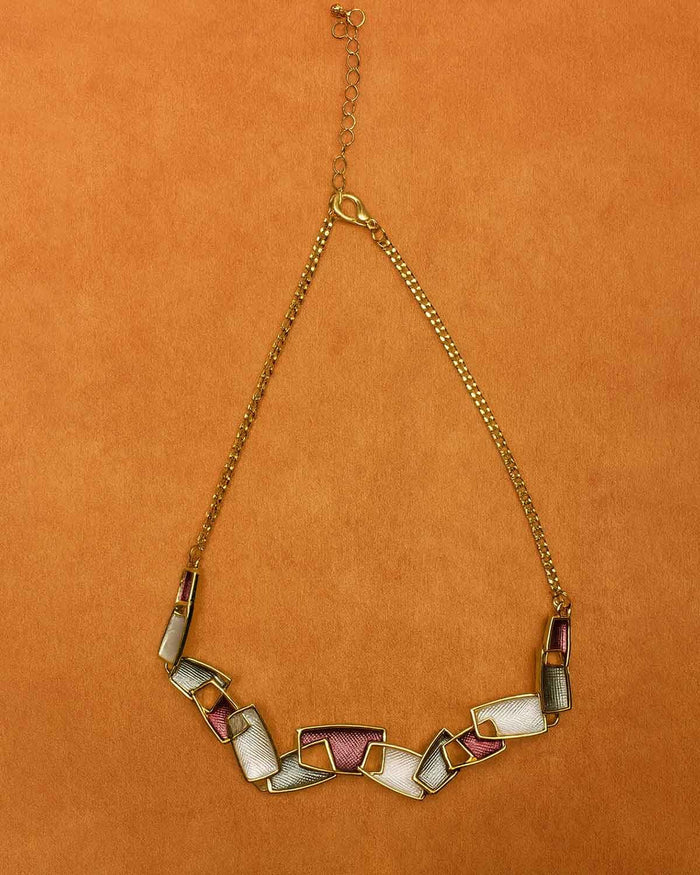 Cecilia Multi-Coloured Enamel Ladies Necklace - Country Collection