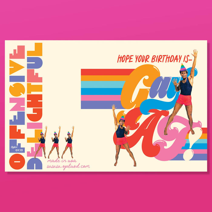 CELEBRATE GAY AF! Gay BIrthday Card