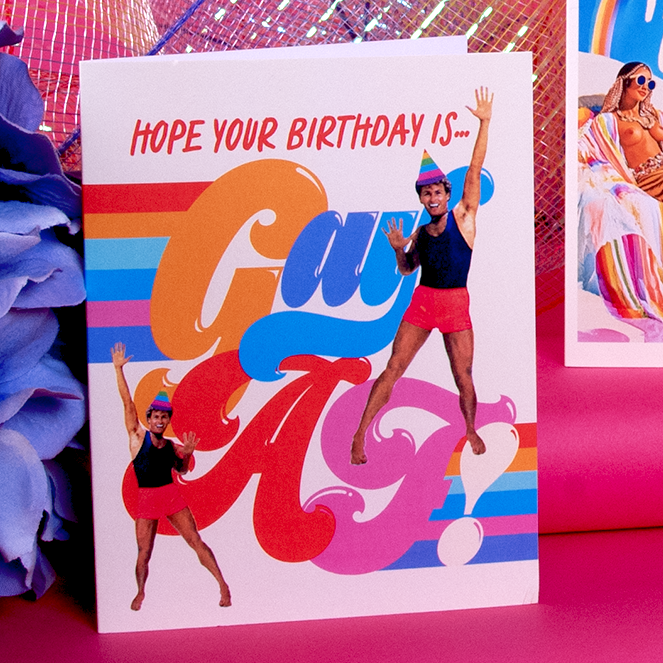 CELEBRATE GAY AF! Gay BIrthday Card