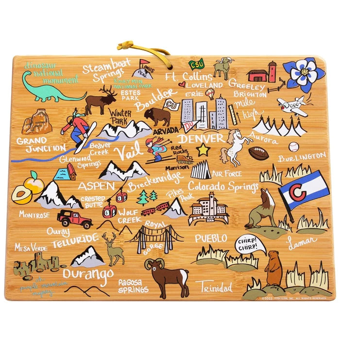 Colorado Fish Kiss Cutting Board