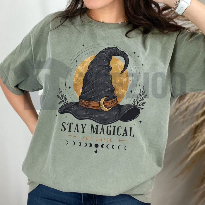 Comfort Colors® "Stay Magical" Graphic T-Shirt - Retro Fantasy Whimsical Tee