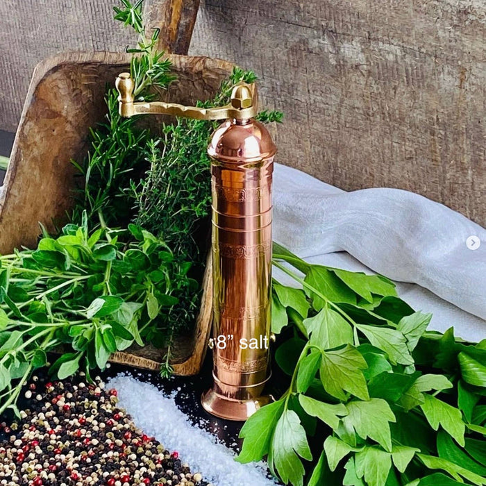 'Copper Mill' - 8" salt grinder - Magnolia Lane co. Home + Garden + Gift