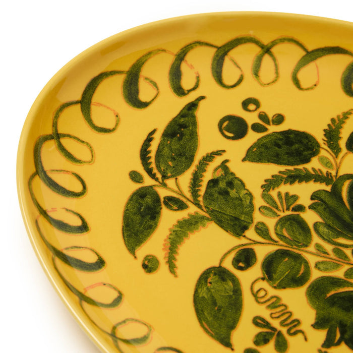 Couleur Nature | Amalfi Oval Tray Mustard - 15.7" x 11" - Couleur Nature - Living with Ivey