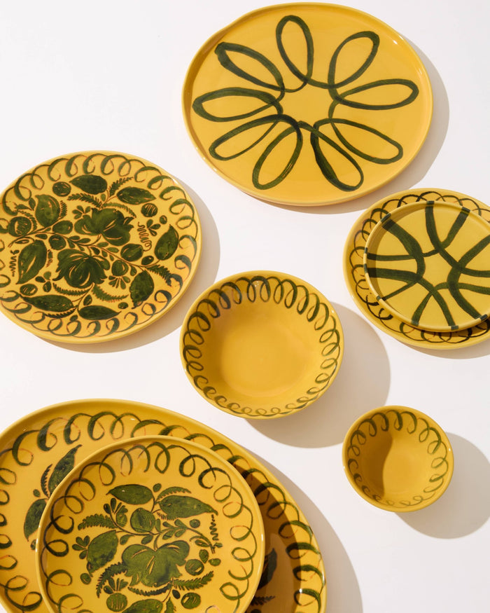 Couleur Nature | Amalfi Oval Tray Mustard - 15.7" x 11" - Couleur Nature - Living with Ivey