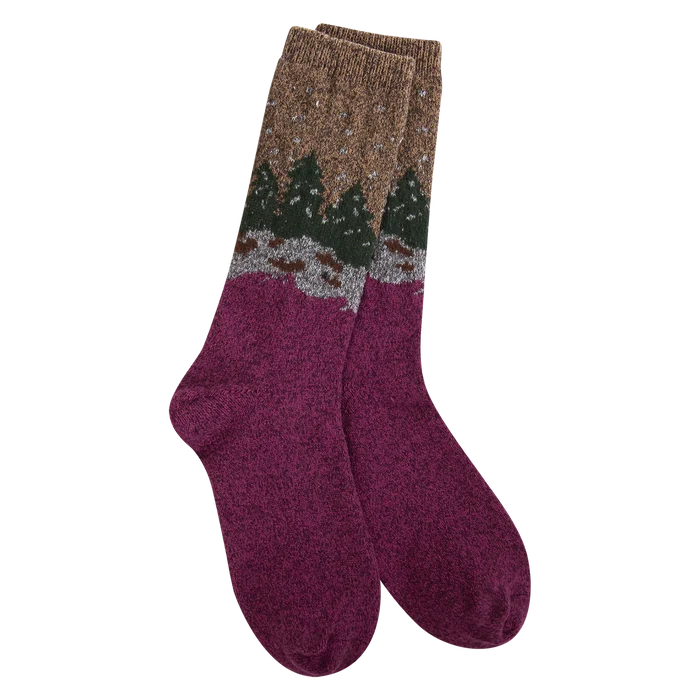 Crew Socks Cranberry Forrest