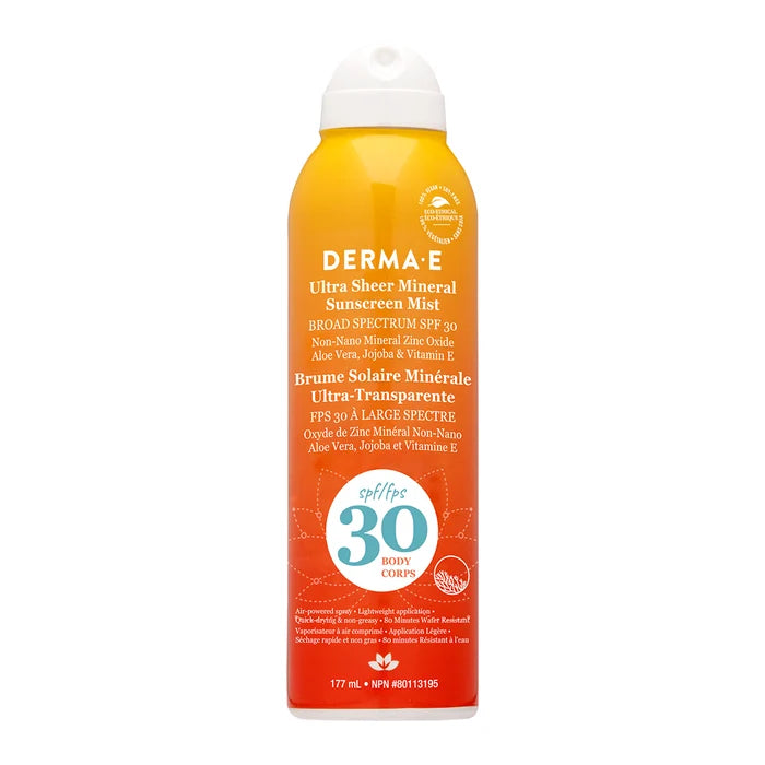 Derma-E: Ultra Sheer Mineral Sunscreen Mist SPF30