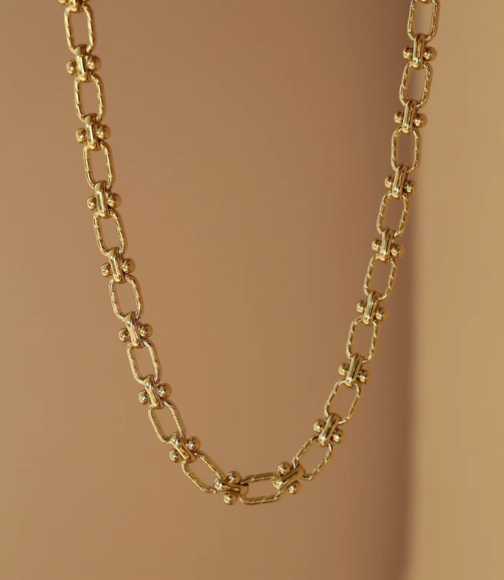 DISCONTINUED CN1595G Gold Necklace-Florence Chain