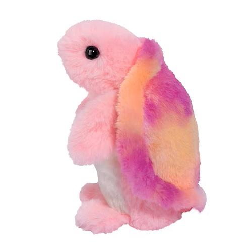Douglas Toys Lillie Mini Pink Soft Turtle Plush