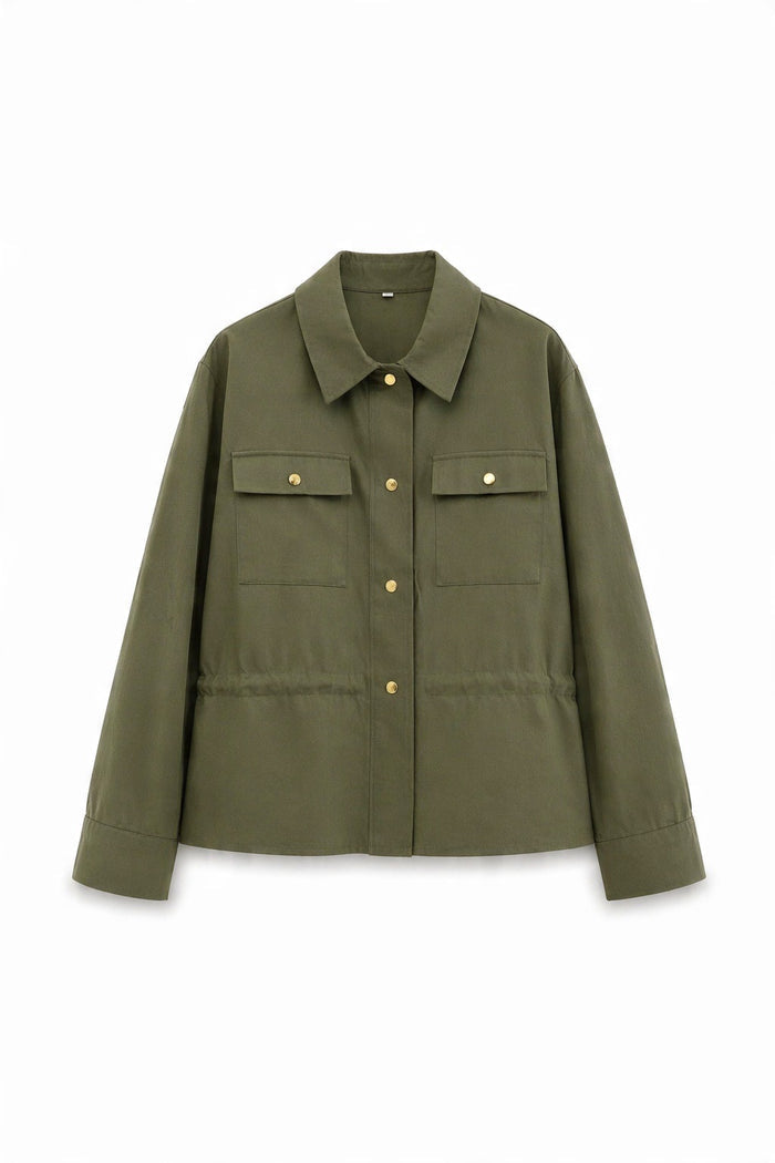 Drawstring-Waist Utility Shirt wholesale - image 6