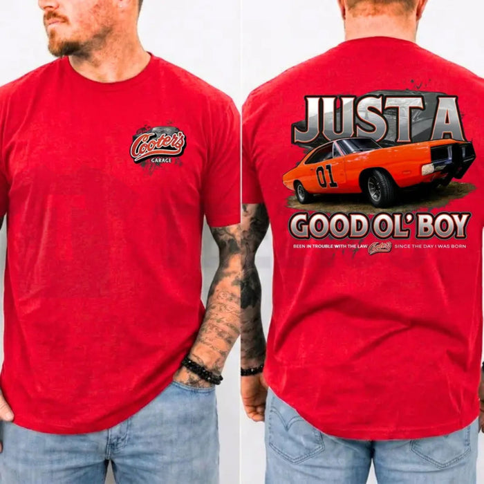 Dukes of Hazzard General Lee T-Shirt – Retro 1979 Just A Good Ol Boy Graphic Tee, Classic TV Show Car Shirt - Teezioo