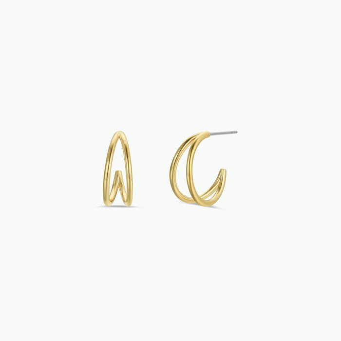 Earrings-Illusion Double Hoops