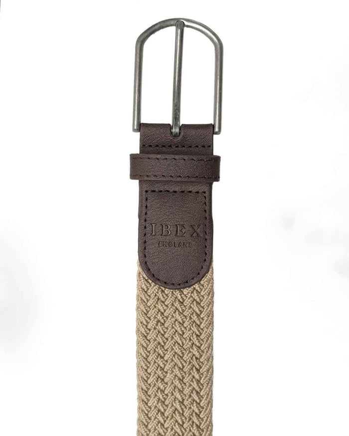 Elasticated Webbing Belt - Natural - Country Collection