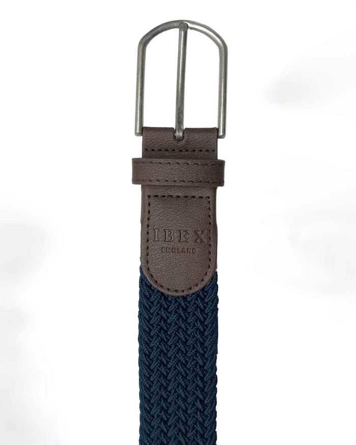 Elasticated Webbing Belt - Navy - Country Collection