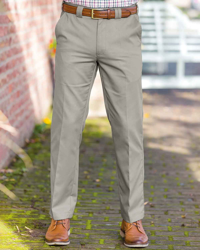 Expandaband Waist Trousers - Stone - Country Collection