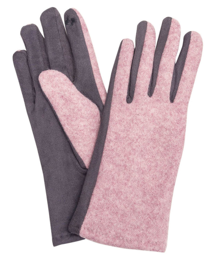 Fabric Gloves - Pink - Country Collection