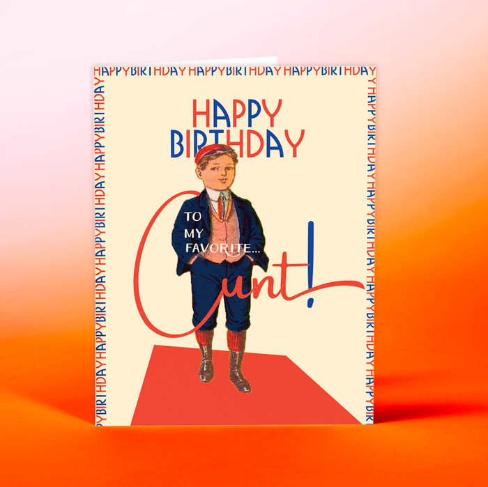 FAVORITE C*NT!!! funny, adult birthday card