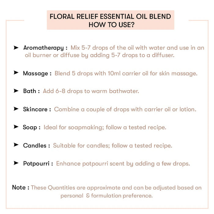 How to use Floral Relief Essential Oil Blend