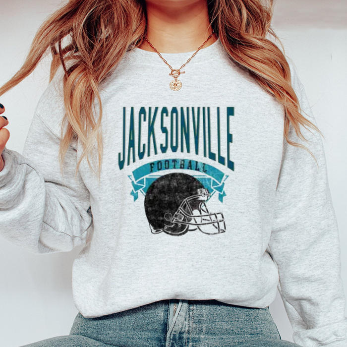 Football Sweatshirt - Retro Hometown Team Sports Crewneck Pullover