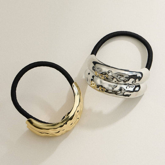 Frem NYC Hammered Double Band Hair Tie - Multiple Colors!