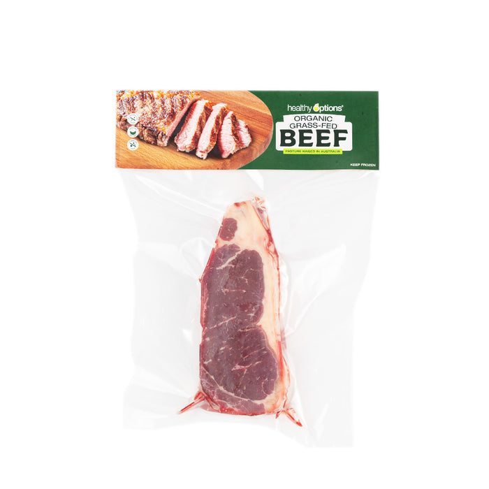 Frozen Healthy Options Beef Striploin Steak 450g