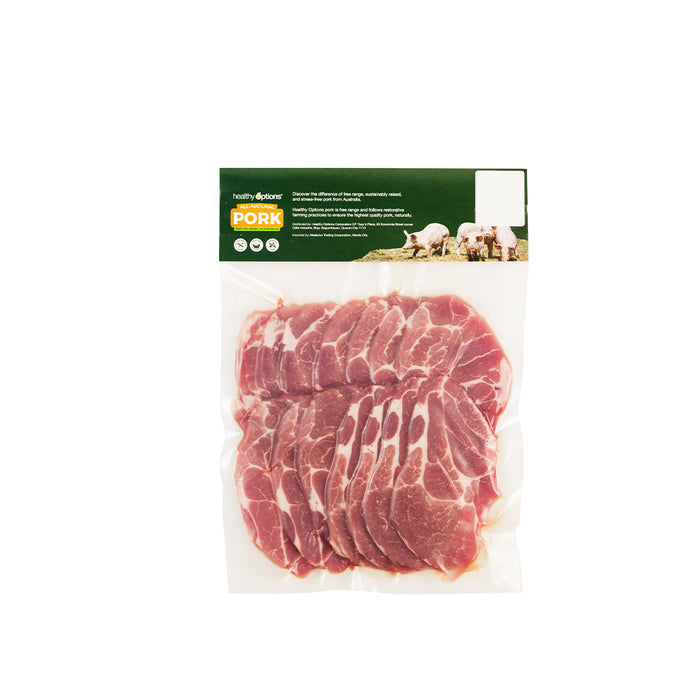 Frozen Healthy Options Pork Shoulder Slices 3mm 500g