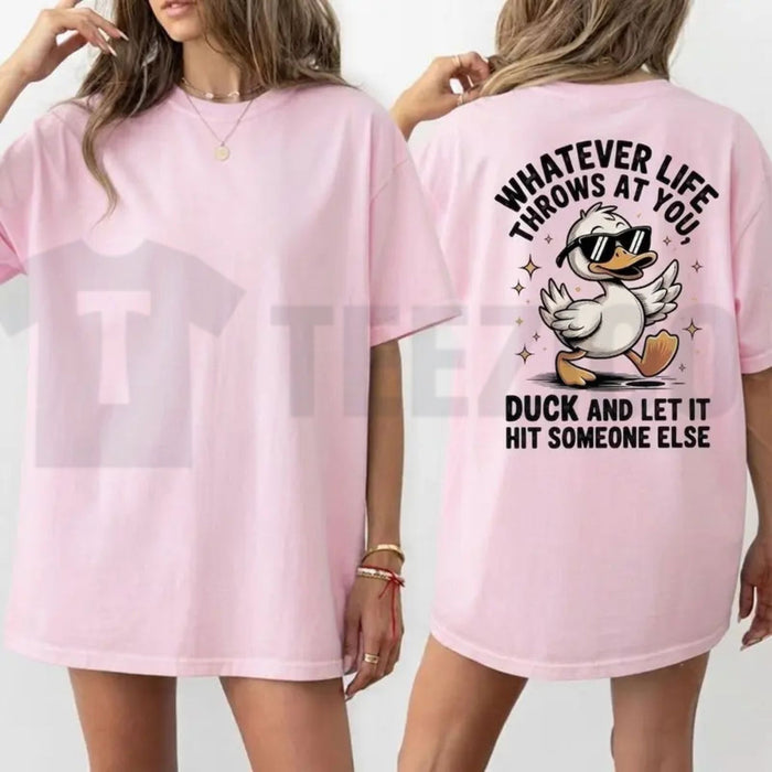Funny Duck T-Shirt – Cute Sarcastic Graphic Tee - Teezioo