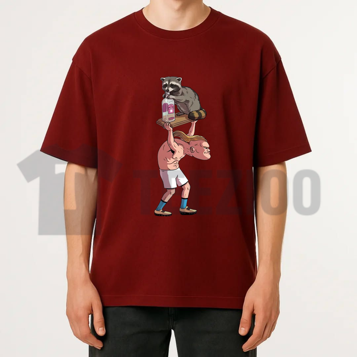 Funny Raccoon Meme Soft T-Shirt