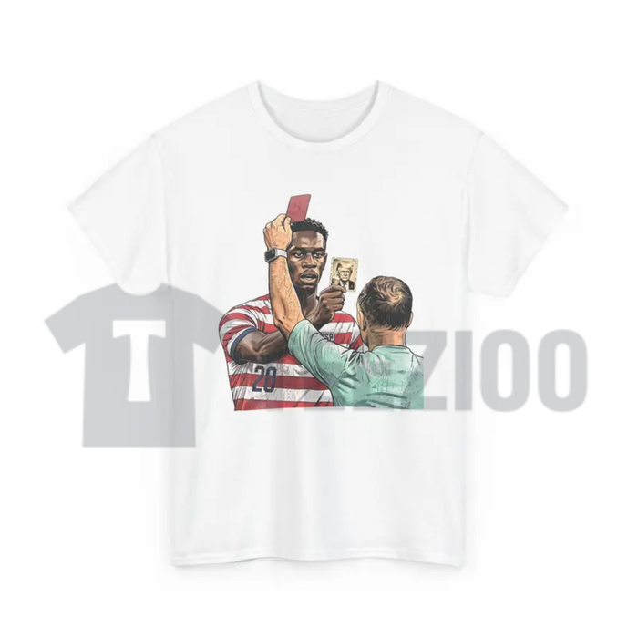 Funny Soccer Red Card Meme Graphic Tee - Football Referee Joke T-Shirt