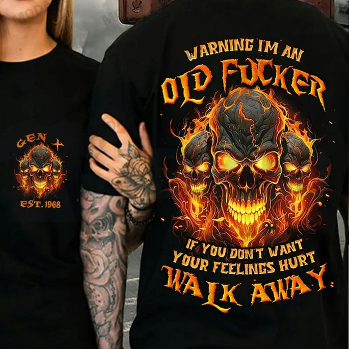 Gen X Warning Skull T-Shirt – Chaosmoda Custom Year - teezioo