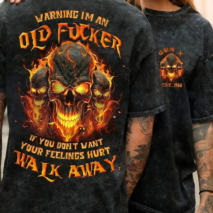 Gen X Warning Skull T-Shirt – Chaosmoda Custom Year