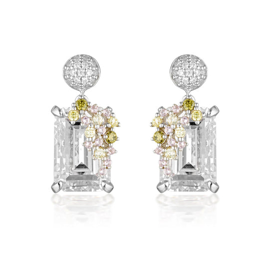 Georgini Earring Georgini Summer Sorbet Bubblegum Blossom Multi Coloured Earrings Silver Brand