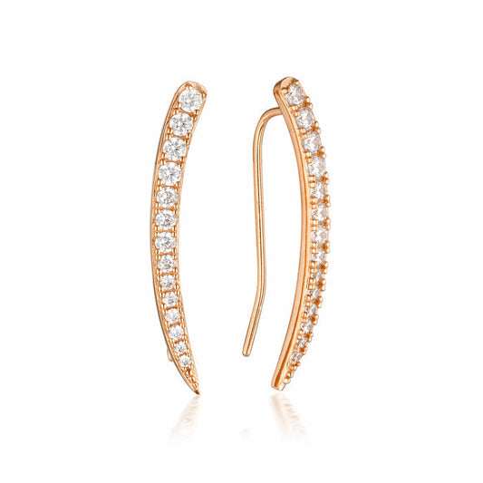 Georgini Earring Georgini Summer Sorbet Vanilla Vine Earrings Large Rose Gold Brand
