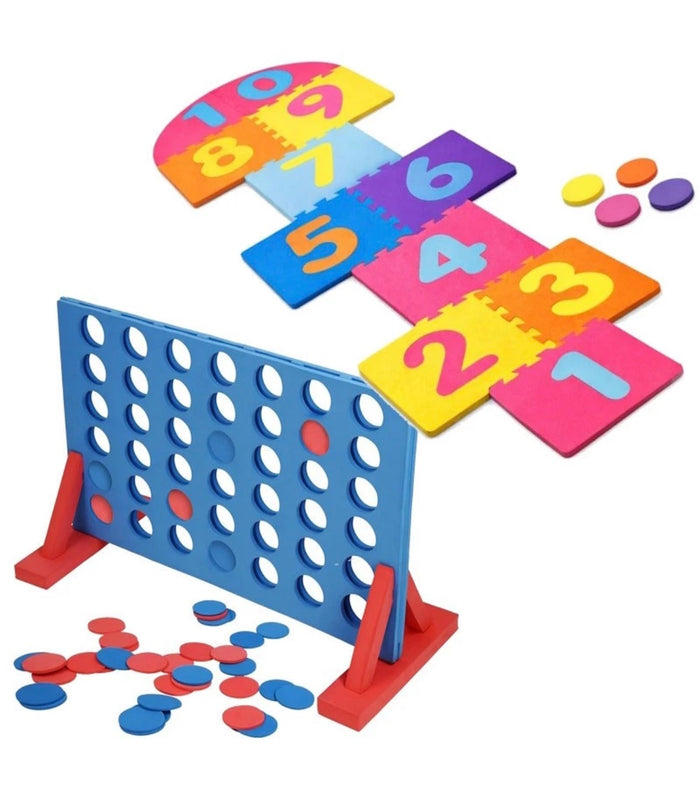 Giant Connect Four & Hopscotch